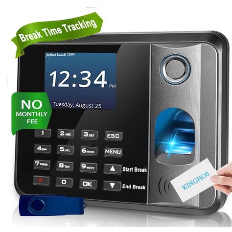 Buy Kyidzon Employee Clocking In Machine Office Punch Clock Fingerprint Attendance Clocking