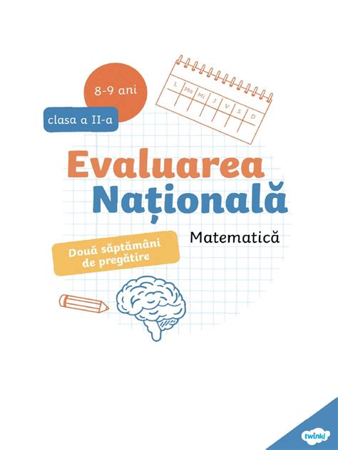 Clasa A Ii A Evaluare Nationala Matematica Brosura Pentru Exersarea