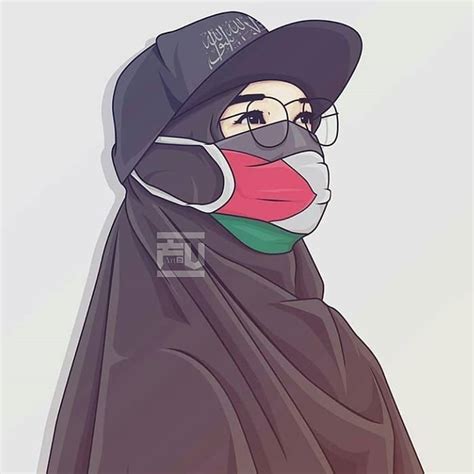 Gambar Muslimah Pakai Masker Kartun | Jilbab Gallery