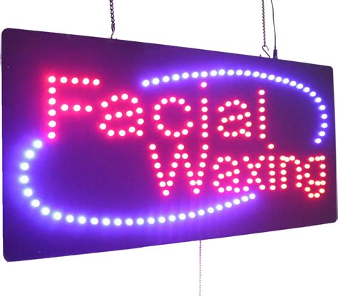 Facial Waxing Sign Topking Signage Led Neon Open Store