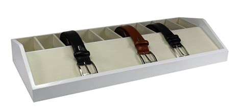 Buy Estellani Wooden Belt Box Belt Rack 10x Color White Glossy Belt