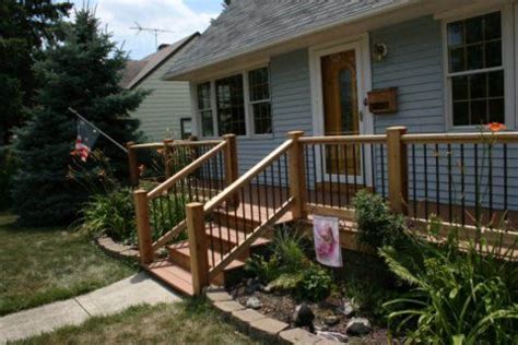 Just a little bit of decor goes a long way in this tiny space. Front porch | Front porch deck, Decks and porches, Front patio