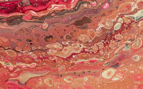 Download Wallpaper 3840x2400 Paint Stains Bubbles Blending Liquid