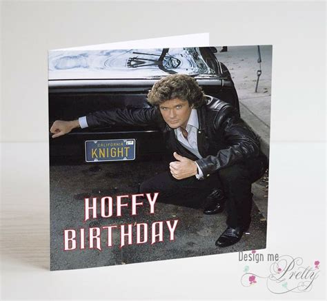 Hoffy Birthday David Hasselhoff Birthday Card Knight Rider Baywatch