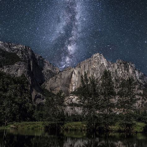 Breathtaking Photos Of The Milky Way Over Yosemite Yosemite Falls