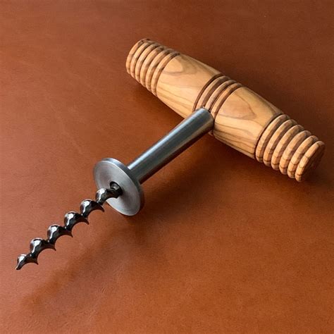 Olive Wood Corkscrew Wine Helix Touch Of Modern
