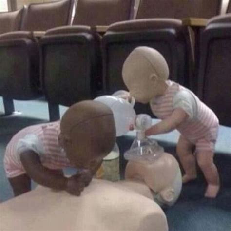 Fun With The CPR Dummies Why Do I Find This Actually Cute Cpr Funny