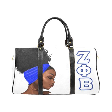 Zeta Phi Beta Dove White Travel Bag Zeta Phi Beta Zeta Bags