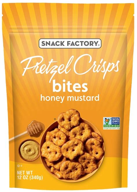 Snack Factory Honey Mustard Pretzel Crisps Bites 12 Oz Shipt