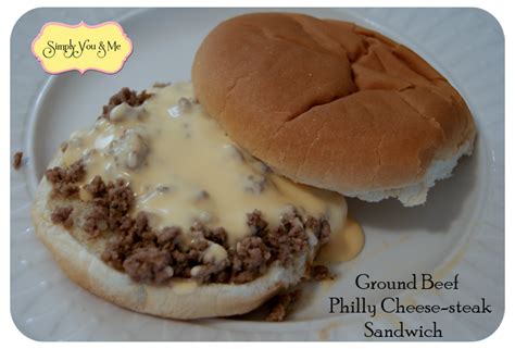 And that's not even mentioning the mongolian meatballs, irish stout pie or homemade. Simply You and Me: Ground Beef Philly Cheesesteak Sandwiches