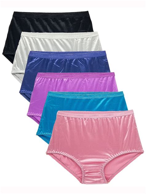 Barbra Lingerie Satin Panties S To Plus Size Womens Underwear Full