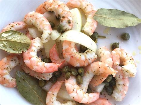 Marinated shrimp with basil and capers 13. Cold Marinated Shrimp Salad | Recipe | Marinated shrimp, Shrimp, Seafood recipes