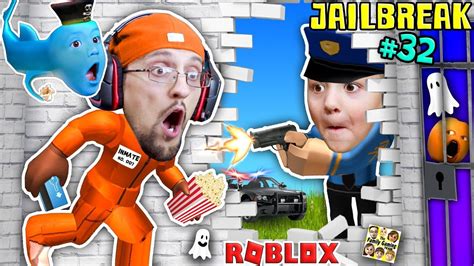 Roblox Jailbreak Fgteev Escapes Jail 3am Corrupt Cop Chase And Baby