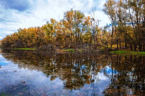 Autumn On River Western Siberia Stock Image Image Of Duct Upper
