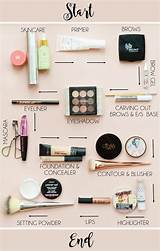 Pictures of Order Of Makeup Routine
