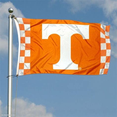 Tennessee Vols Checkerboard Stripes Flag Flag Tennessee Stripes