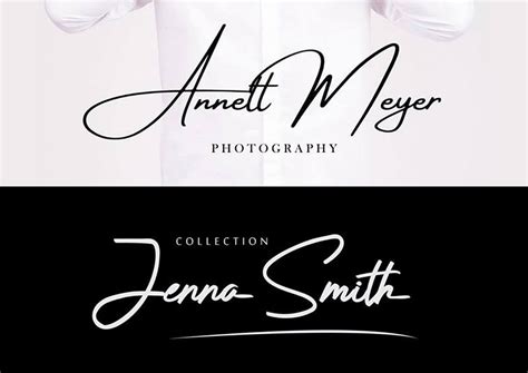 Signature Logo Brand Photography Custom Logo Design Graphic