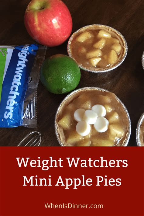 Weight Watchers Mini Apple Pies When Is Dinner Weight Watchers Mini Apple Pies