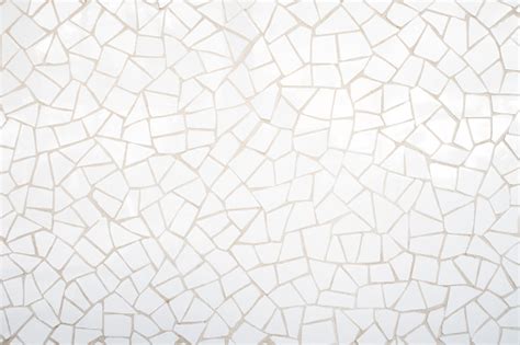 White Mosaic Tiles Wallpaper Background Texture Stock Photo Download