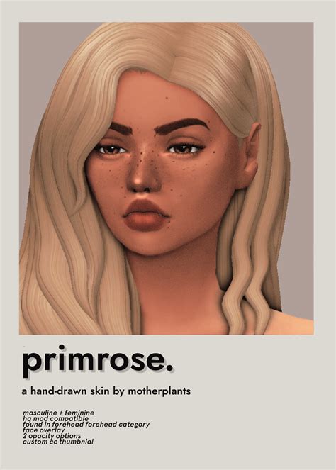 The Sims 4 Primrose Skin Overlay Best Sims Mods