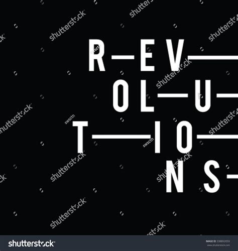 Slogan Printrevolution Textfor T Shirt Or Other Usesin Vectorprint