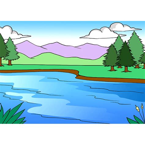 Https://techalive.net/draw/how To Draw A Lake Easy