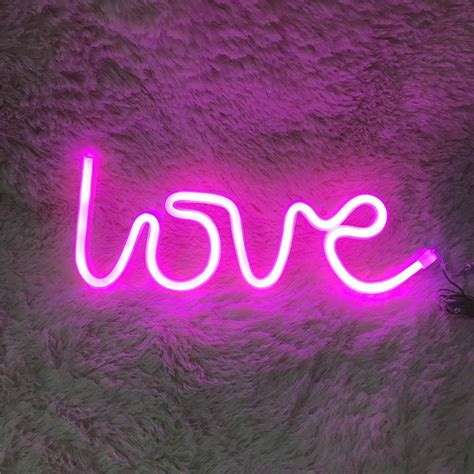 Watopi Romantic Neon Art Decorative Lights Love Led Neon Signs Light