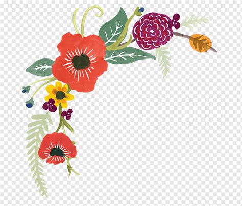Diseño floral guirnalda Microsoft Word flor guirnalda de flores