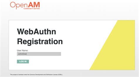 How To Setup Webauthn Authentication In Openam · Open Identity Platform