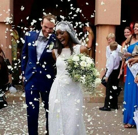 Gorgeous Interracial Couple Showered With Flower Petals After Their