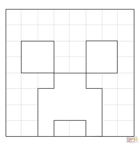 Minecraft coloring pages, a large collection for free printing. Minecraft Creeper Face | Super Coloring | Minecraft ...