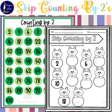 Skip Counting By 2s Worksheets By Teach Simple