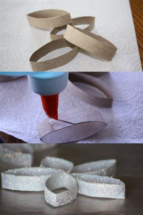 Make Ornaments From Toilet Paper Paper Towel Roll