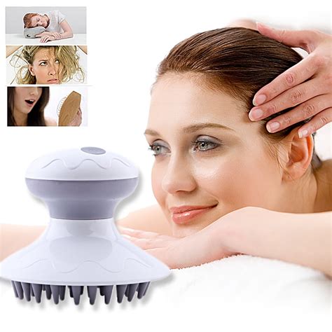 Brain Relieve Electric Head Massage Tool Portable Massager Brush For Head Body Spa Anti Stress