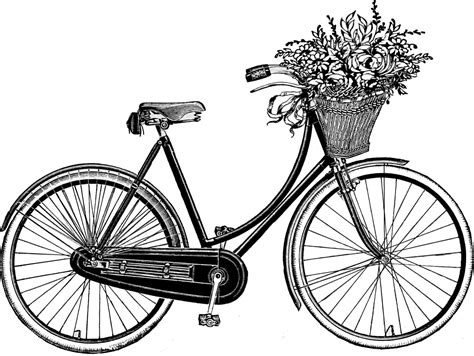 Bicycle With Basket Clip Artbdpd9