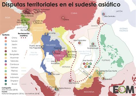 Las Disputas Territoriales En El Sudeste Asiático Mapas De El Orden