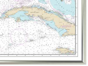 Nautical Charts Online Canvas Wrap Selection