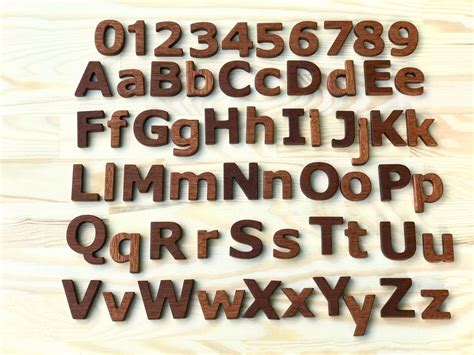 Red Wooden Lower Case Abc Height 35cm14inch Letters Etsy