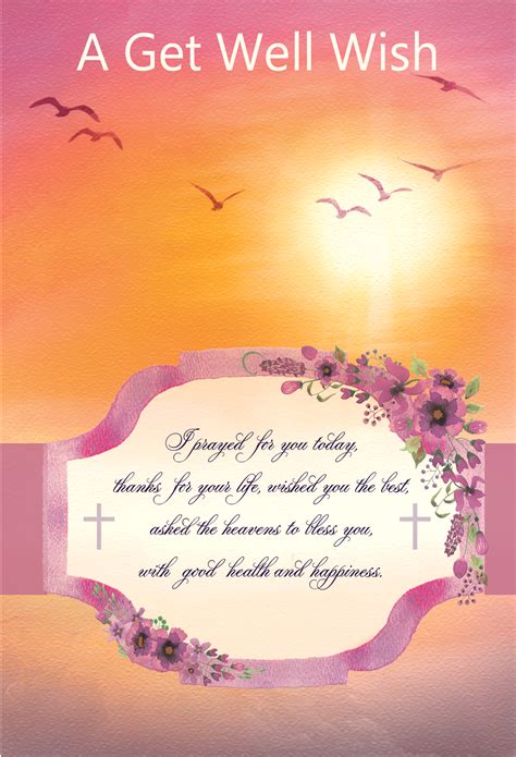 Get Well Religious Cards Gw82 Pack Of 12 2 Designs
