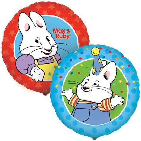 Max And Ruby Foil Balloon Max And Ruby Birthday Party Supplies Rainbow Party Supplies