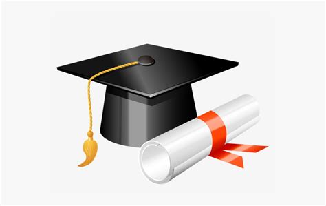 Graduation Vectors Graduation Hat And Scroll Hd Png Download Kindpng