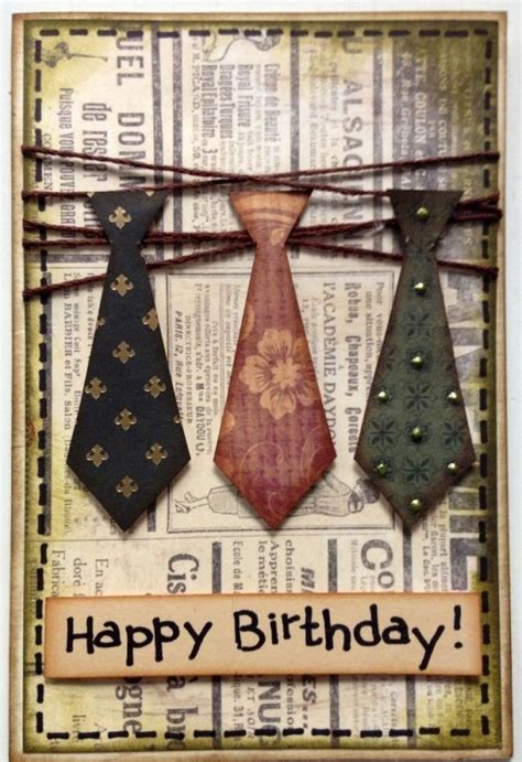 Birthday Card For Gentlemen Scrapbook Com By Trisha Simple Birthday Cards Masculine