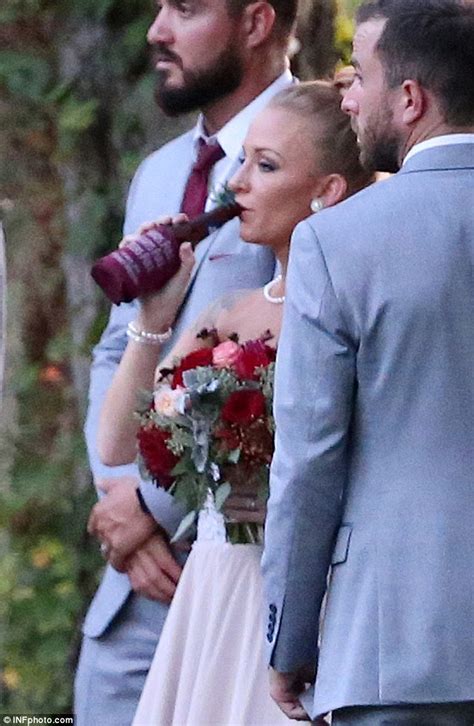 Picture Exclusive Teen Mom Star Maci Bookout Wears Low Cut Gown And Long Veil As She Weds