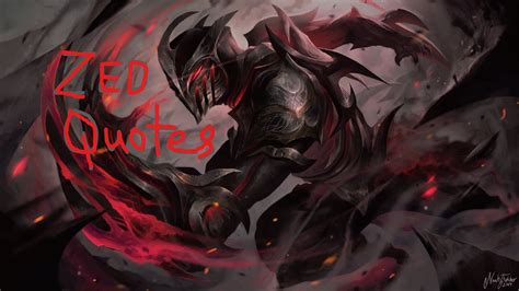 Zed Quotes League Of Legends Back To Mid Youtube