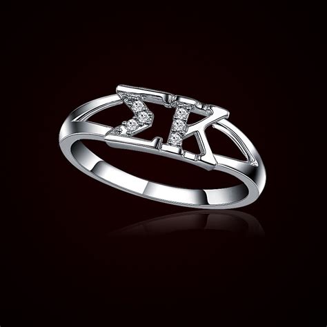 Sigma Kappa Silver Ring Sk R001 3500 Sigma Kappa Sorority