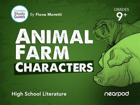 Animal Farm Characters Animal Orwell Muallif Squealer Sheep Edi Jorg