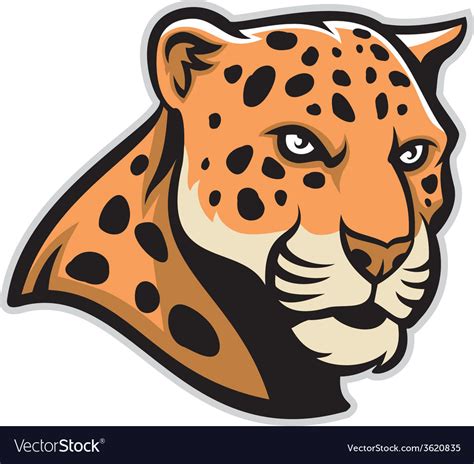 Jaguar Head Mascot Royalty Free Vector Image Vectorstock
