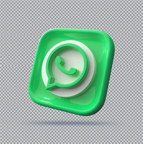 Premium Psd Whatsapp Icon Social Media 3d