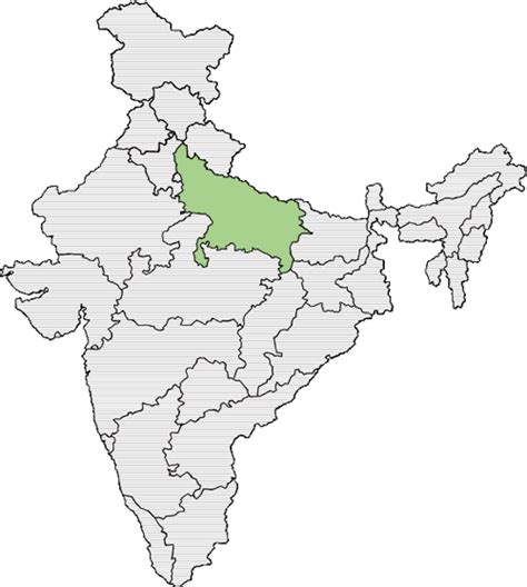 Uttar Pradesh Map India Map Of Uttar Pradesh State India Images