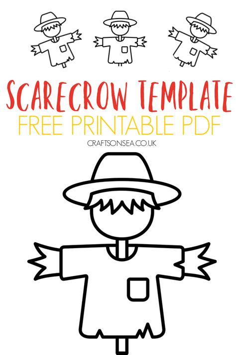 Free Printable Scarecrow Template